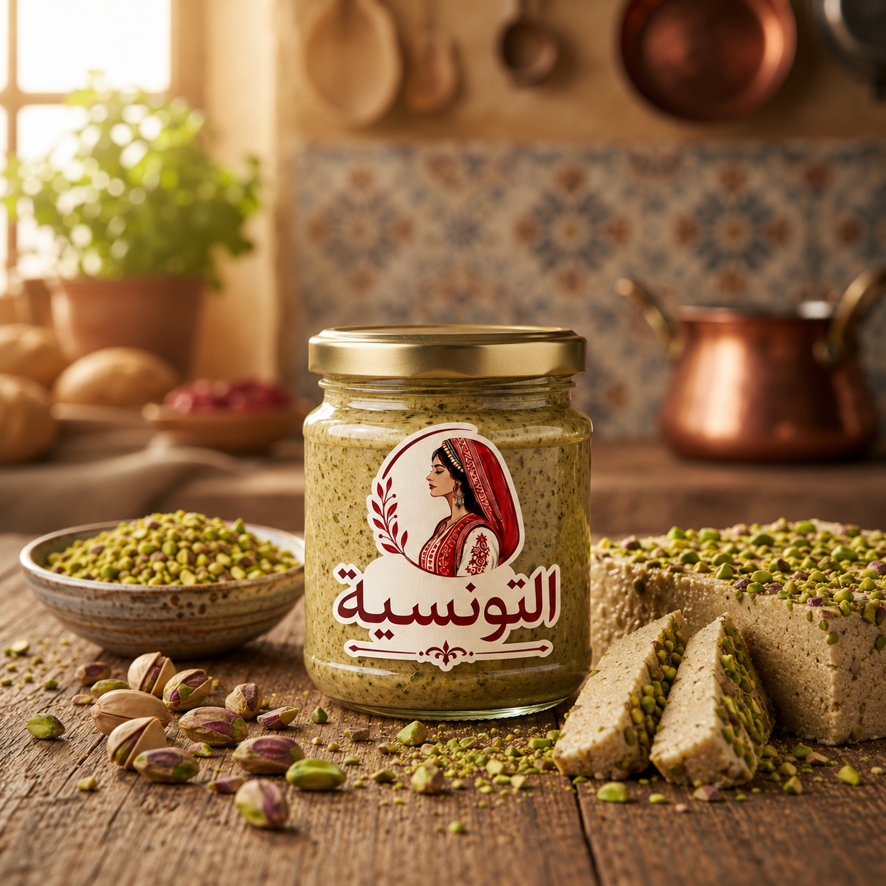 Halwa Chamia au Pistache التونسية